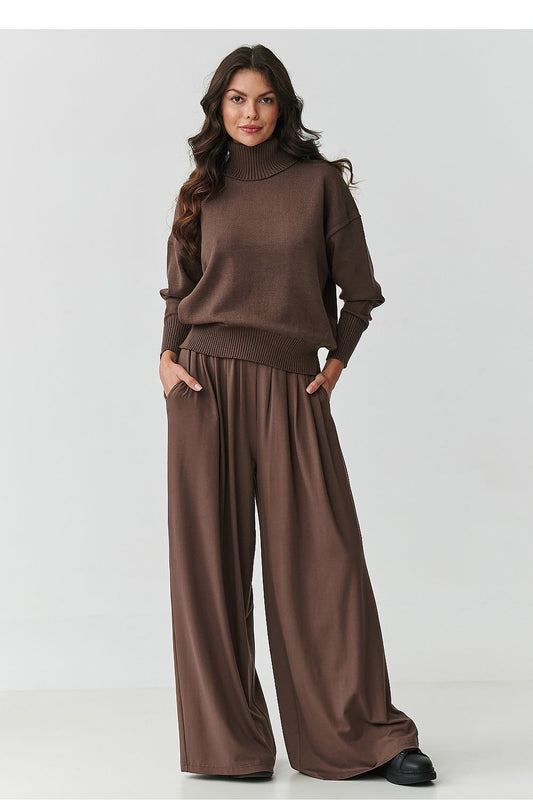 Turtleneck model 217394 Makadamia