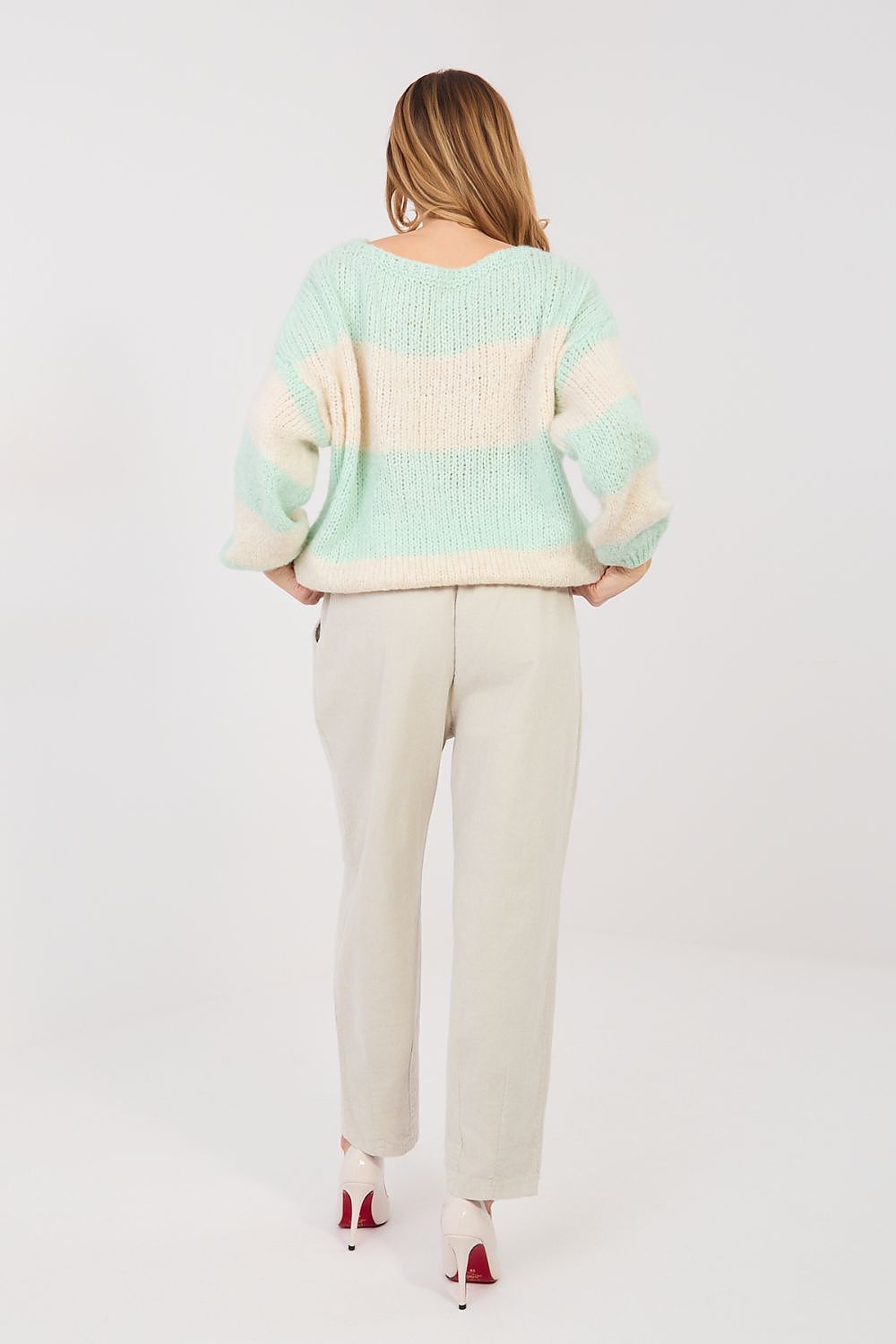 corduroy trousers model 224386 Italy Moda