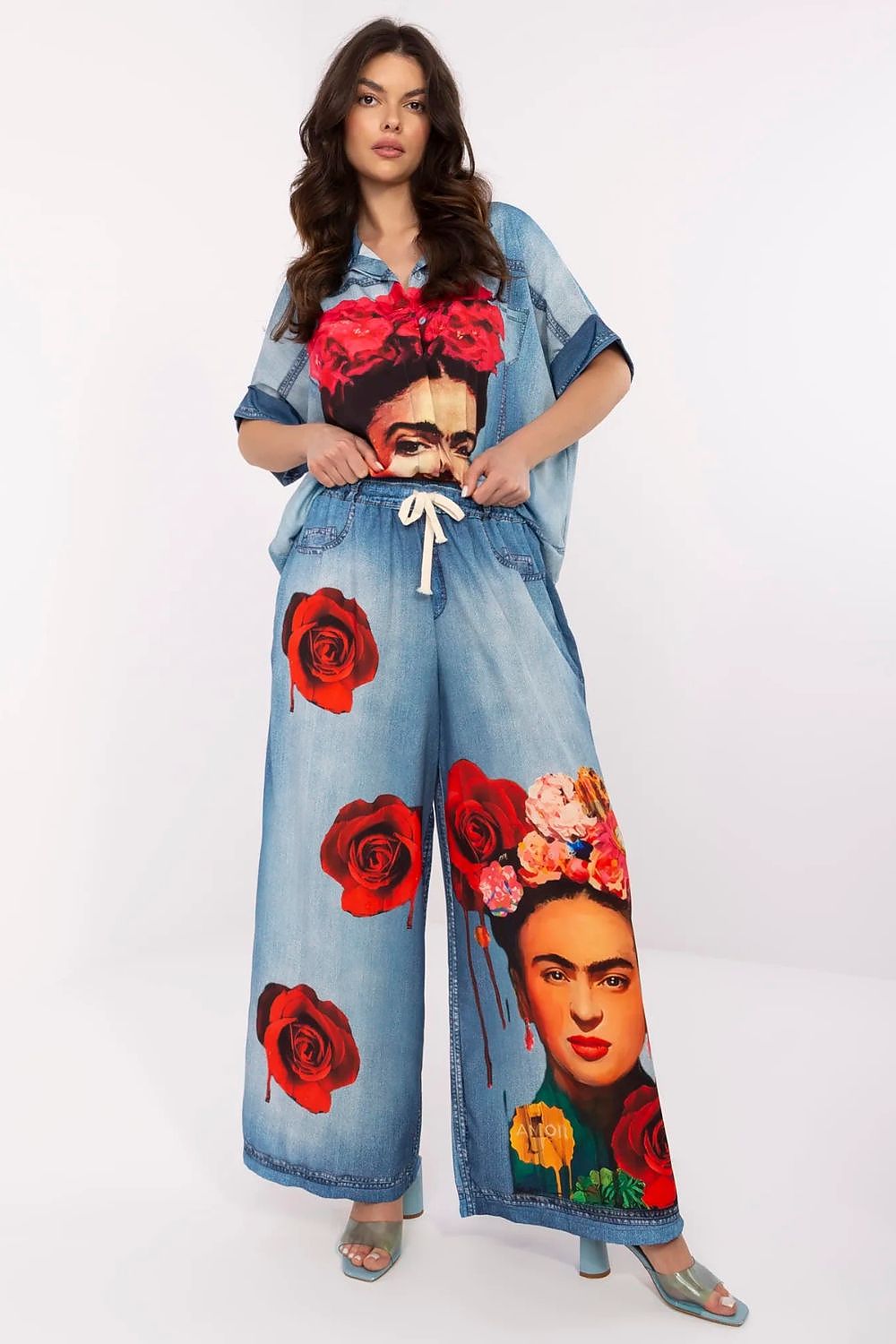  Women trousers model 210026 Italy Moda 