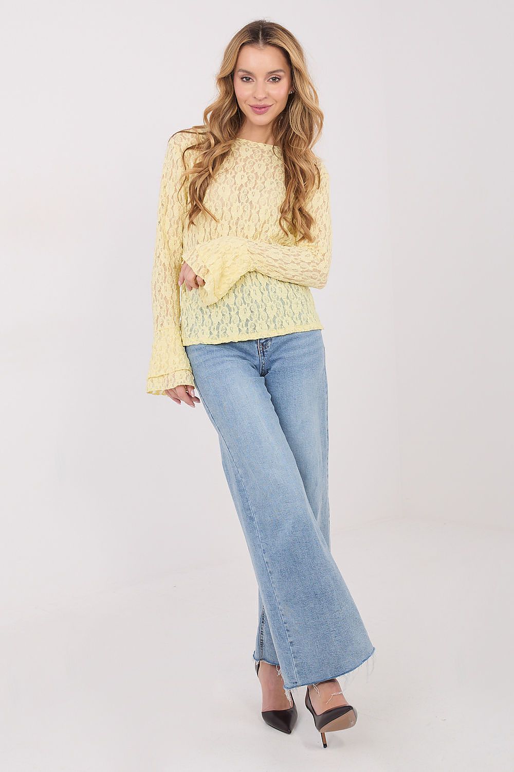  Lace blouse model 223406 Italy Moda 