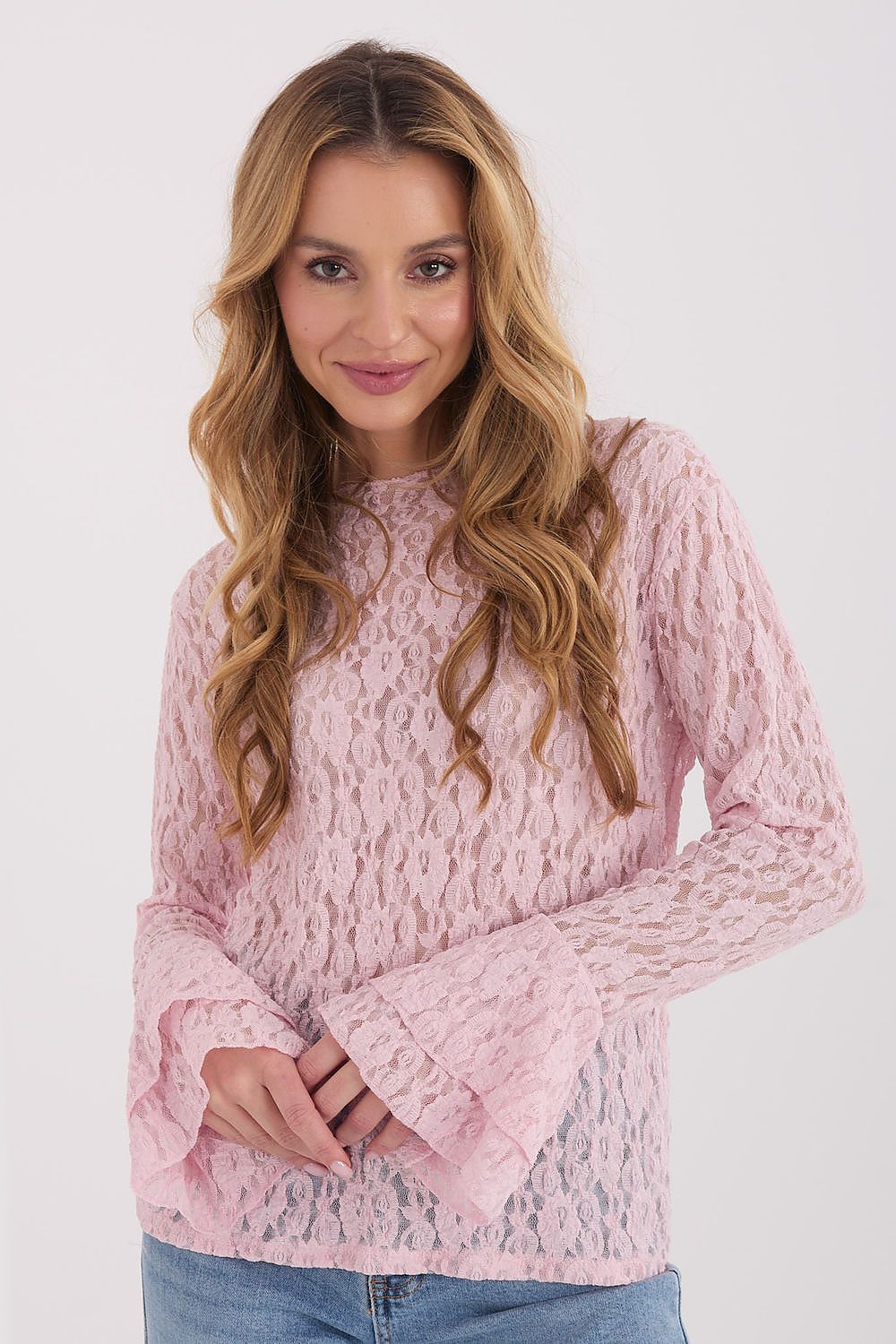  Lace blouse model 223407 Italy Moda 