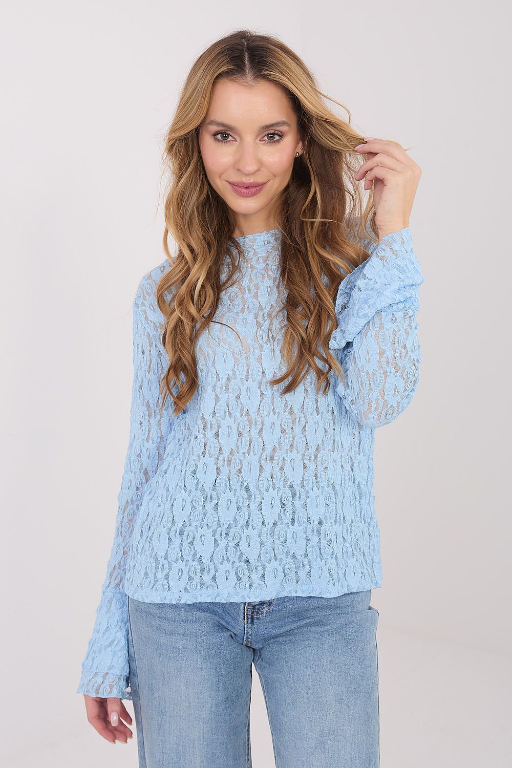  Lace blouse model 223408 Italy Moda 