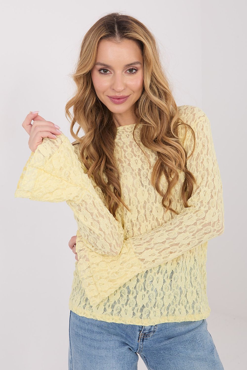 Lace blouse model 223406 Italy Moda 