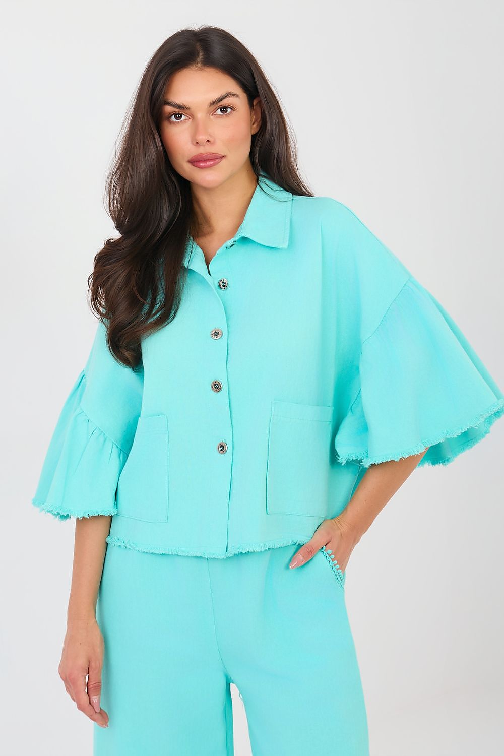  Denim jacket model 223630 Rue Paris 