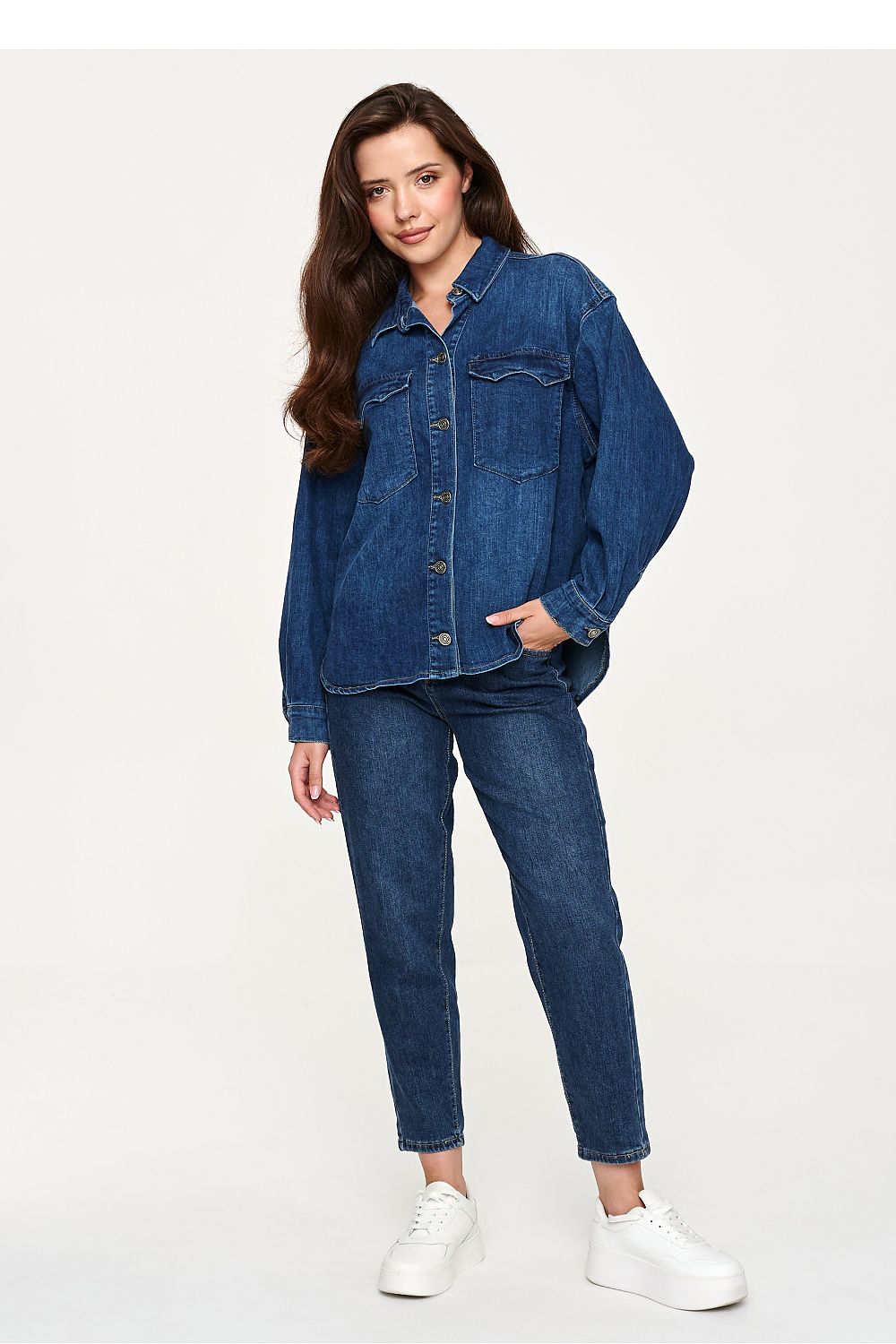  Long sleeve shirt model 230871 Makadamia 